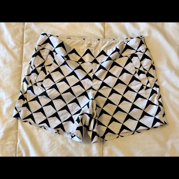 J Crew black and white stretch shorts - Picture 3 of 3